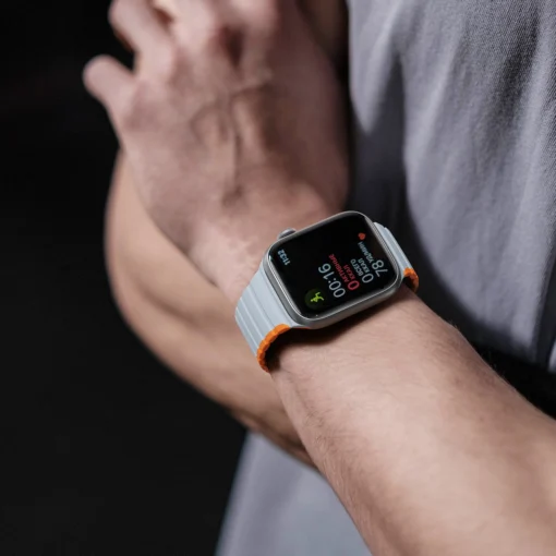 Apple Watch rihm 384041mm silikoonist magnetkinnitusega hall ja oran 5